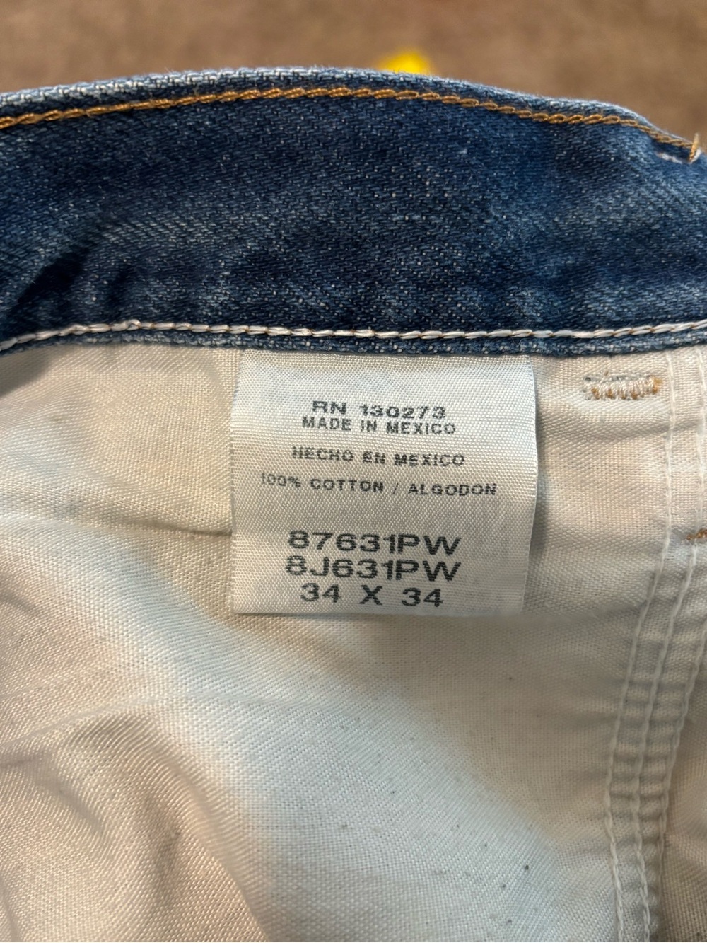 Rustler Men's Blue Jeans - 34 x 34 - Picture 4 of 4